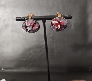 Vintage Hand Painted Earrings